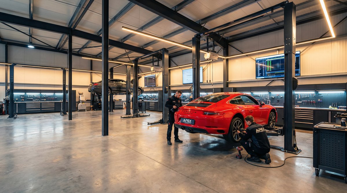 暗网禁区汽车改装门店实景